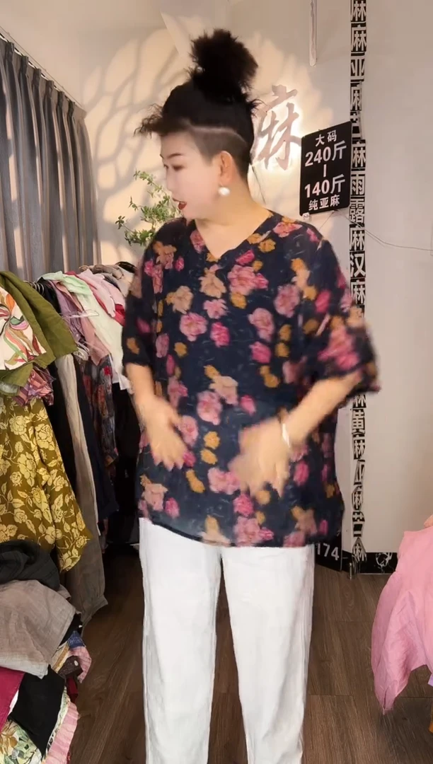 亚麻汉麻苎麻大码女装。