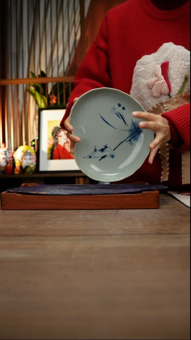 当代景德镇设计师釉下手绘陶瓷花瓶