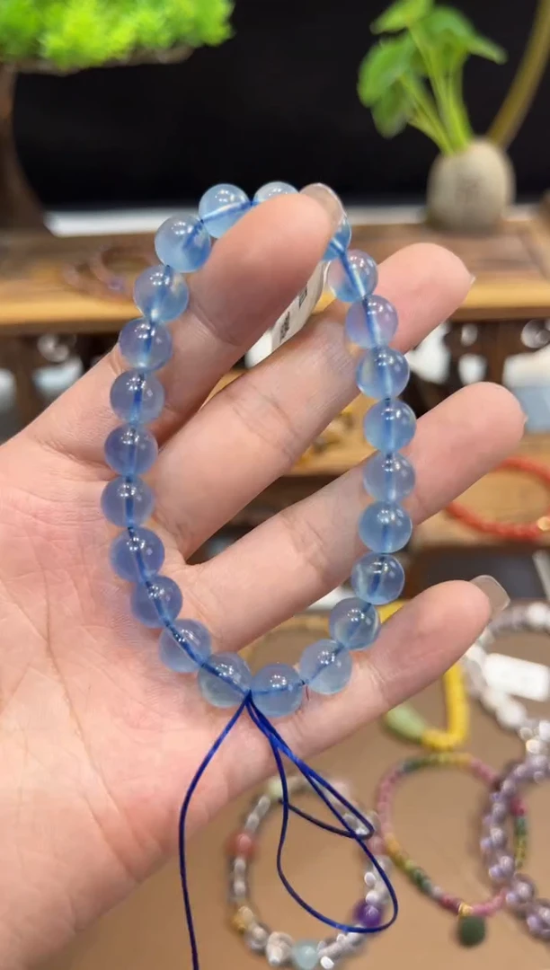 【闪购商品】海蓝宝石手链未镶嵌手饰@@
