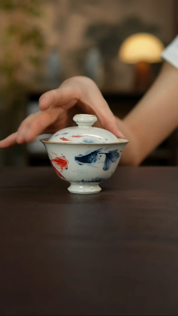 景德镇陶瓷杯碗柴烧多人