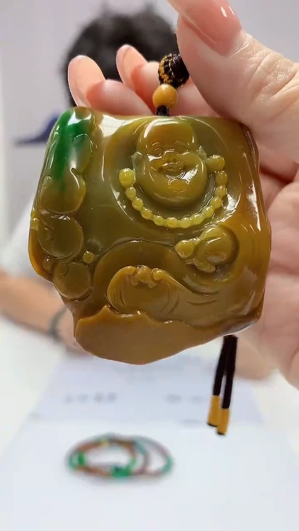 【闪购商品】定制翡翠未镶嵌4688DD-毛货挂件134