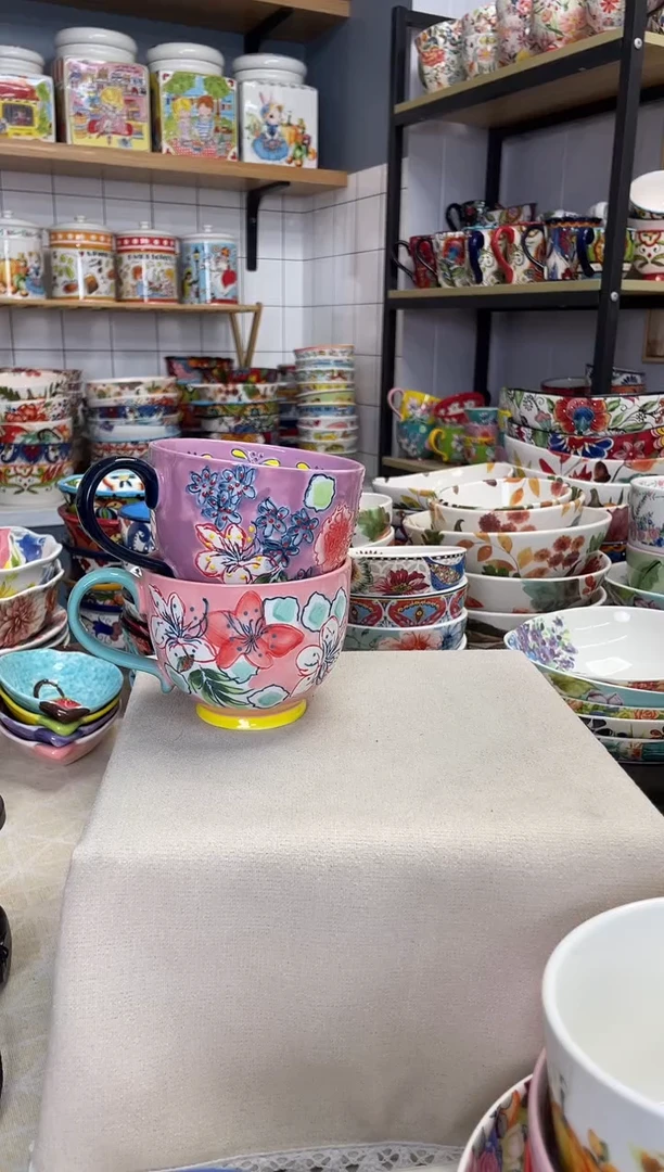 【闪购商品】陶瓷粉色+紫色各一嗯嗯