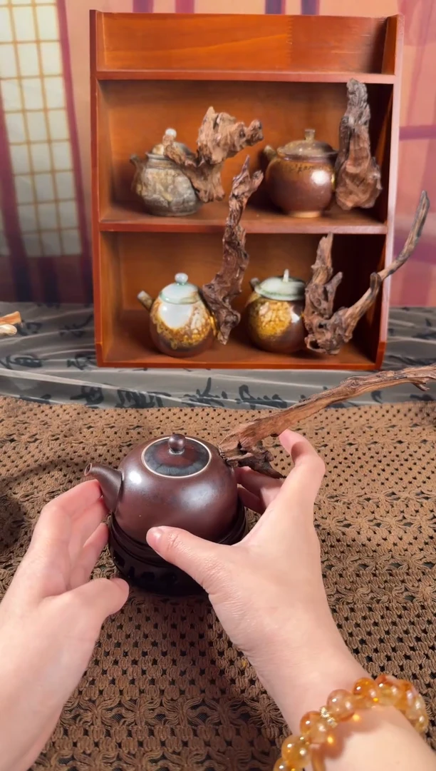 原创手工柴烧茶壶