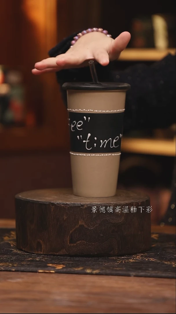 陶瓷景德镇高温釉下手绘陶瓷@L473@