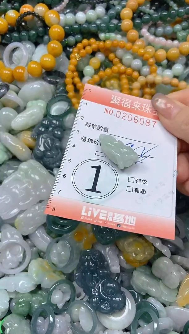 翡翠未镶嵌颈饰闪购0206087