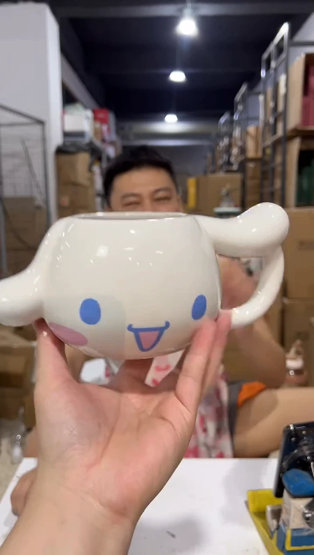 瓷片玉桂狗头杯 陶瓷