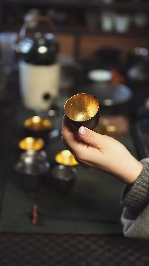 【闪购商品】松风舍 黑金系列圆口杯