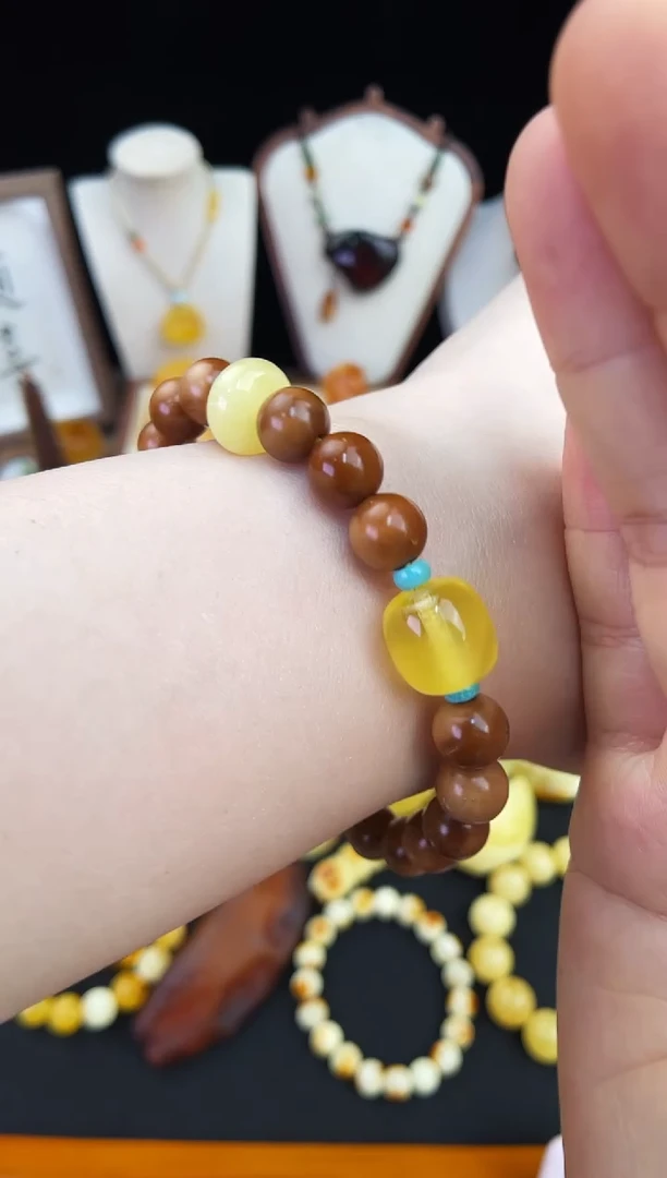 琥珀未镶嵌珠宝奇石柒月