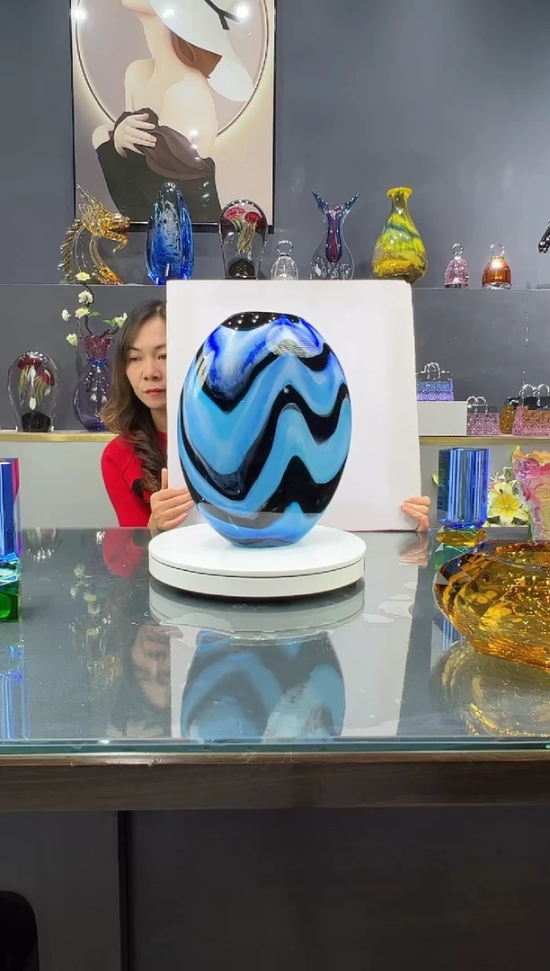 手工艺品琉璃 水晶琉璃花瓶1个