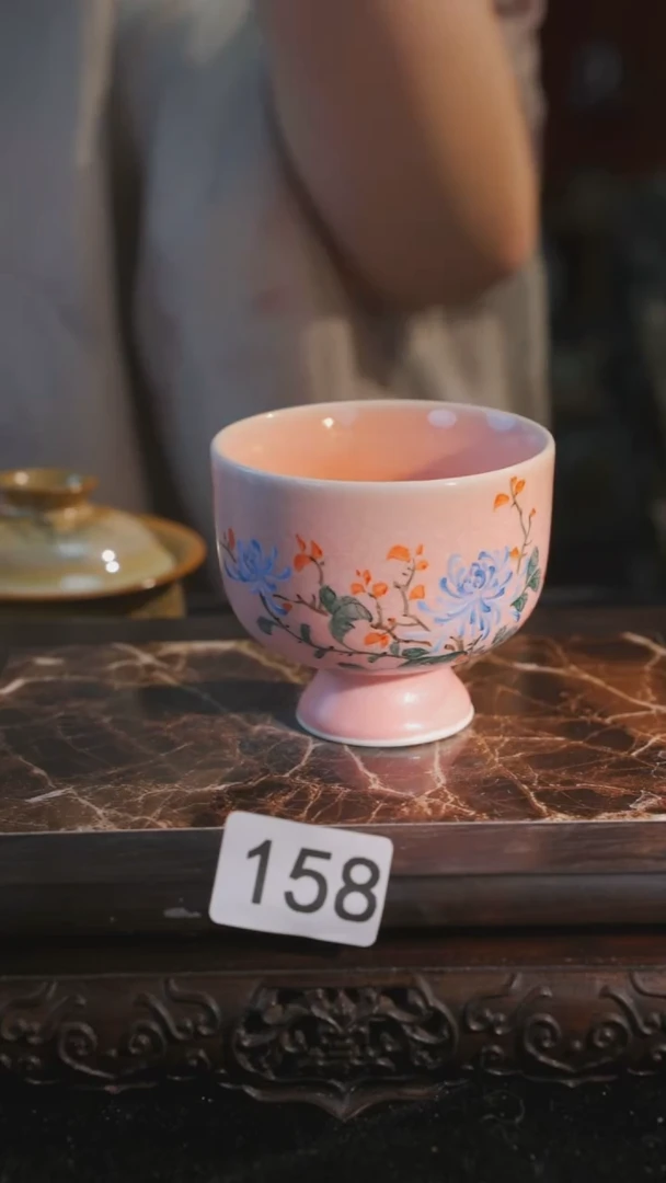 杯子等烟雨陶瓷手作主人杯158