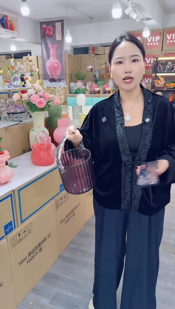 琉璃玖月花瓶花器I-早5
