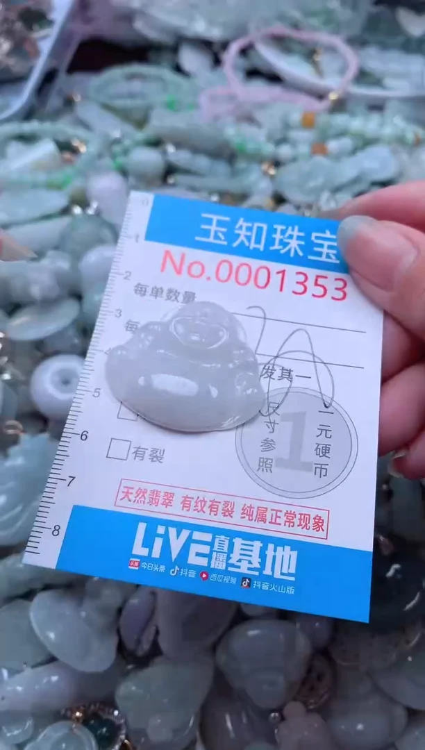 翡翠未镶嵌吊坠(不含链)1353