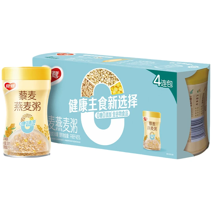 银鹭藜麦燕麦粥低脂糖食品添加剂全谷物轻食代餐杂粮粥即食