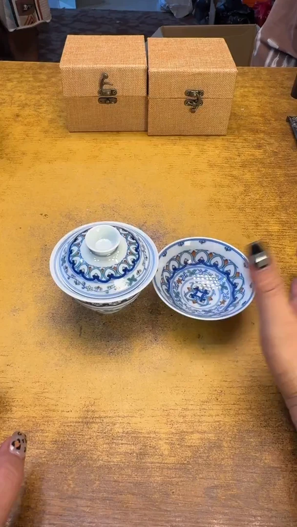 瓷器瓷器瑕疵破破124俩件