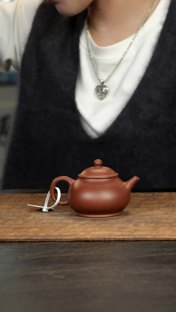 茶壶紫砂矮潘清水泥140cc