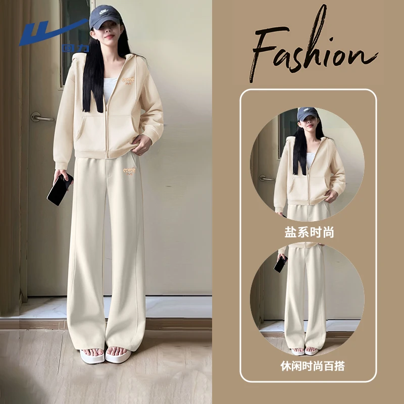 Warrior/回力运动套装女2025新款春秋休闲卫衣春秋洋气衣服两件套