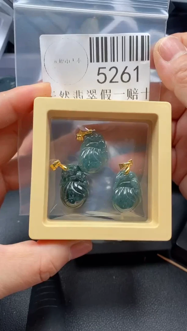 翡翠未镶嵌吊坠(不含链)5261