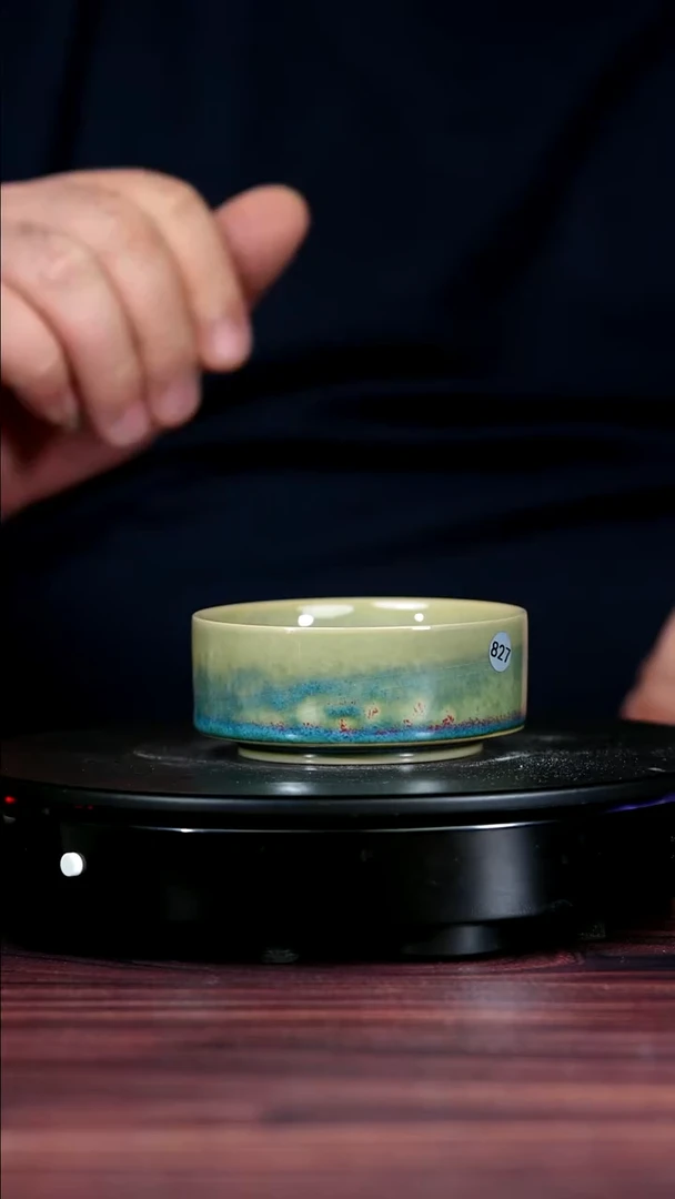 其他钧瓷827#盼龙窑一级品原矿钧瓷扳指杯