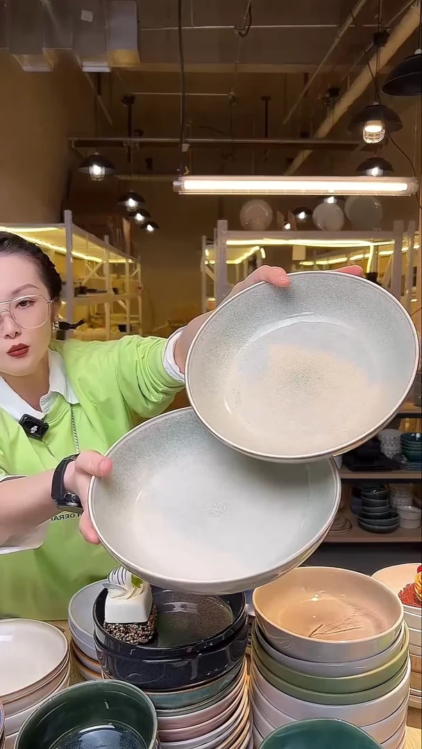 瓷22外贸尾货窑变釉下彩默认微瑕