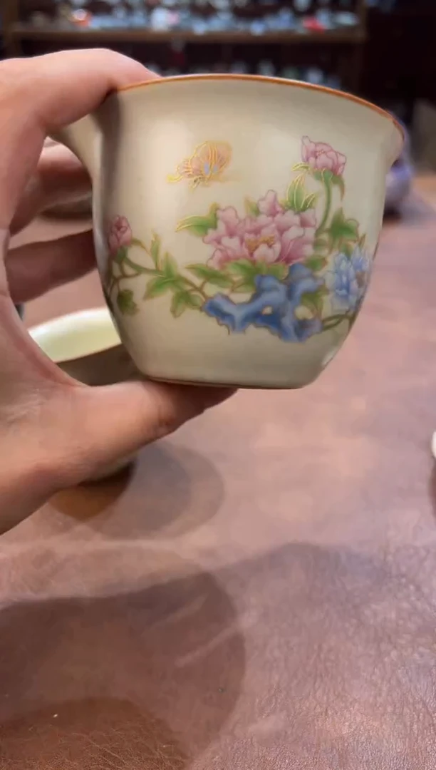真的很便宜超好看会开片的旅行茶具