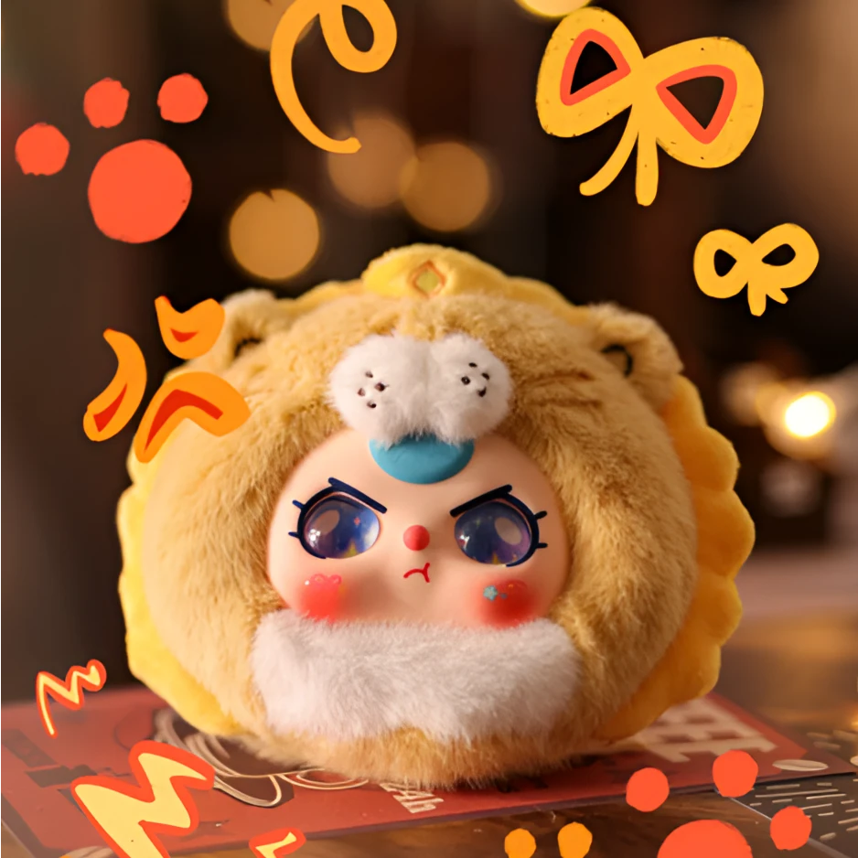 【十二星座】正版娃三岁潮玩大体毛绒公仔配件娃娃盲盒手办摆件