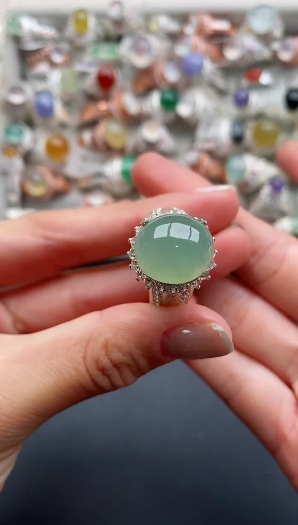 未镶嵌戒指翡翠缅甸天然A货翡翠44  2-