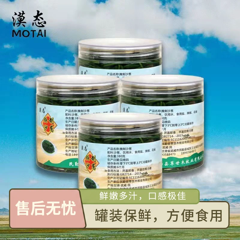 甘肃民勤特产腌制沙葱西北特色下饭菜罐装腌制菜家乡味道开胃下饭