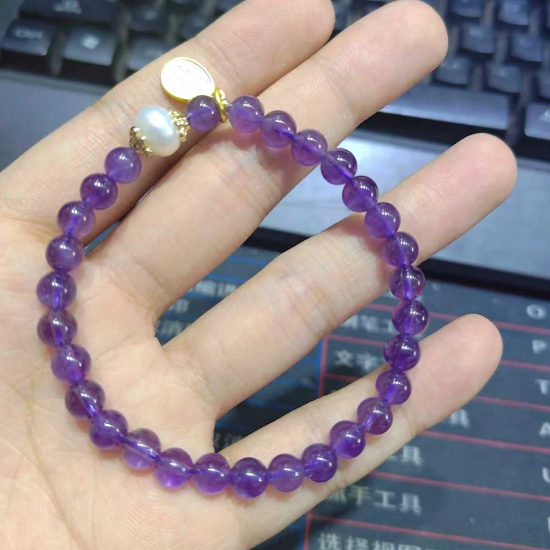 【钰豪珠宝514】精美紫水晶手串 7006 04