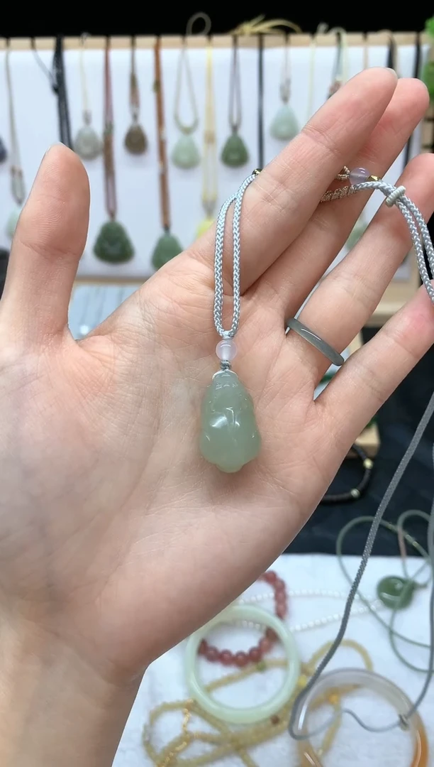 颈饰未镶嵌和田玉鹤*吊坠4