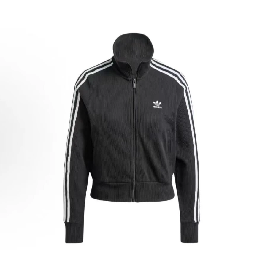 adidas/阿迪达斯休闲复古运动立领夹克外套 女款黑色IY7278秋上新