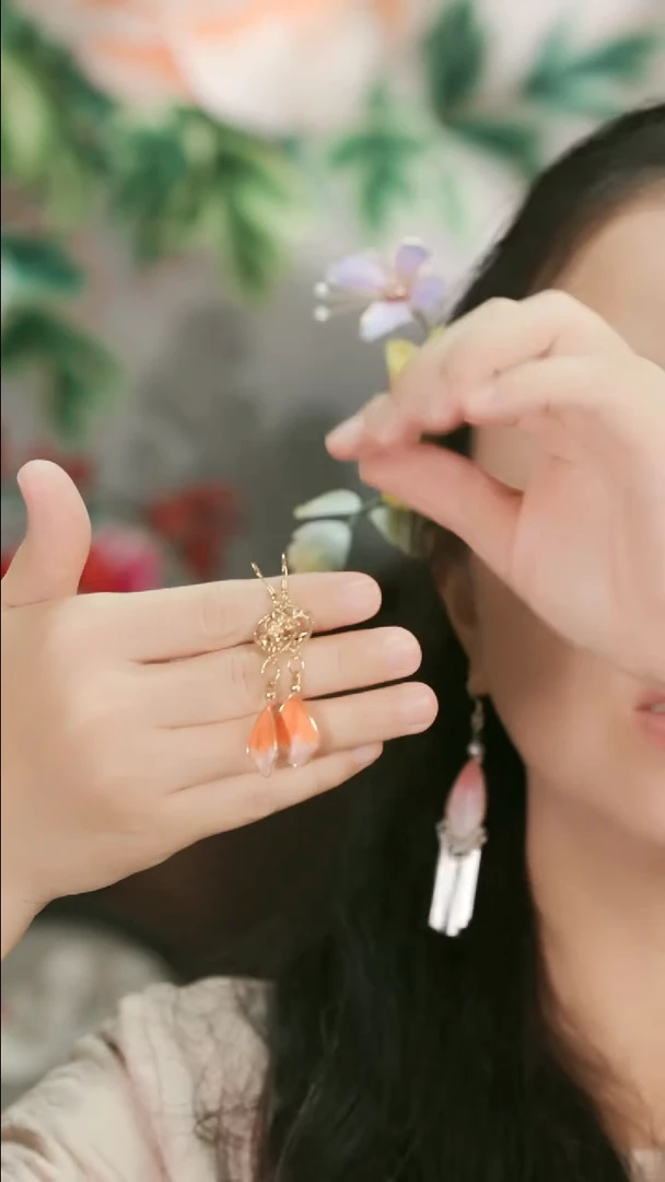 刺绣湘传礼纯手工耳坠1