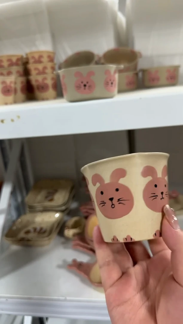 陶瓷兔兔杯子【十里高温釉下彩陶瓷】