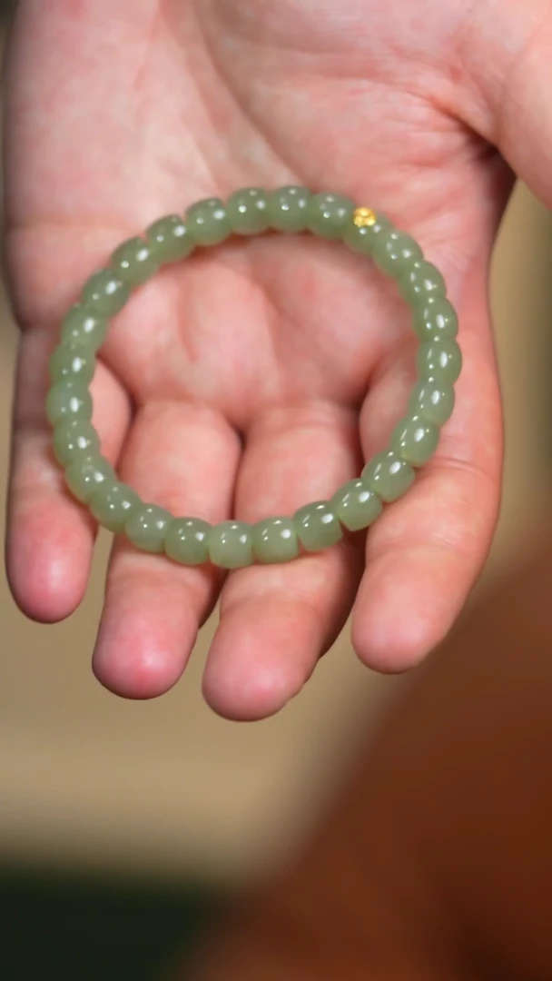 手串未镶嵌和田玉8mm若羌清白