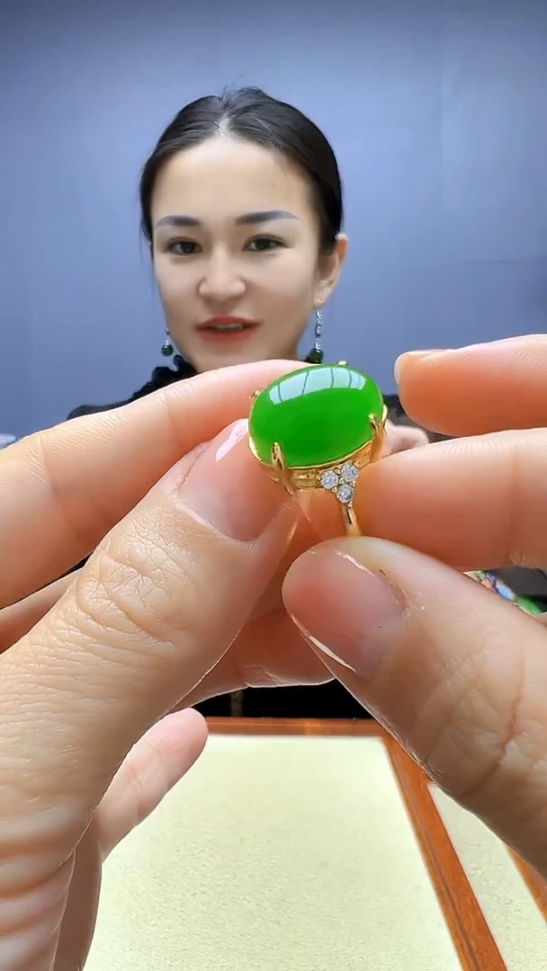 颈饰14K金镶嵌和田玉随昔diy颈饰