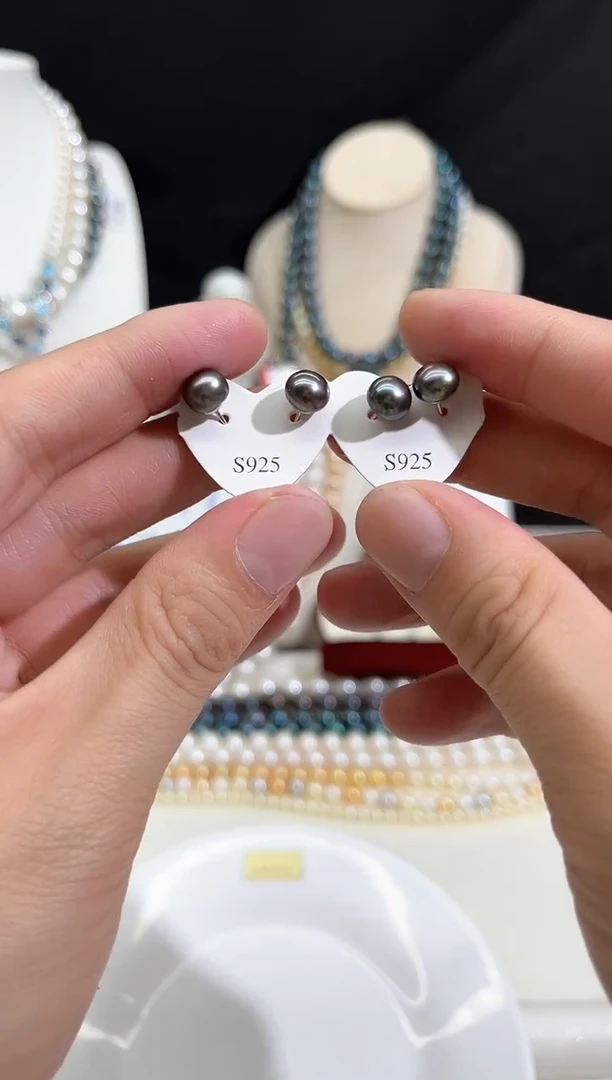 颈饰未镶嵌淡水珍珠大溪地耳钉