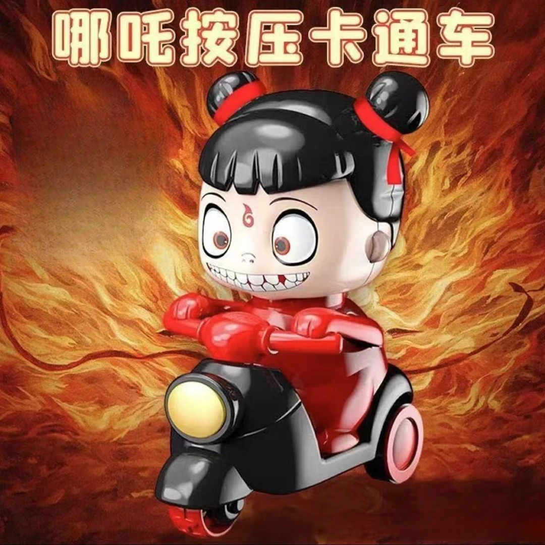 按压回力玩具车卡通惯性摩托车创意儿童小汽车