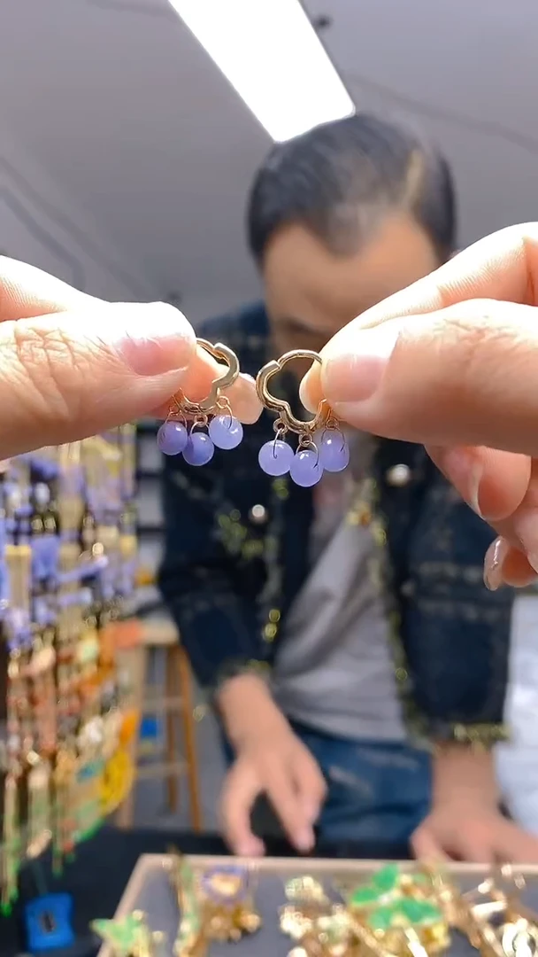 【闪购商品】翡翠耳饰合金29翡翠耳包