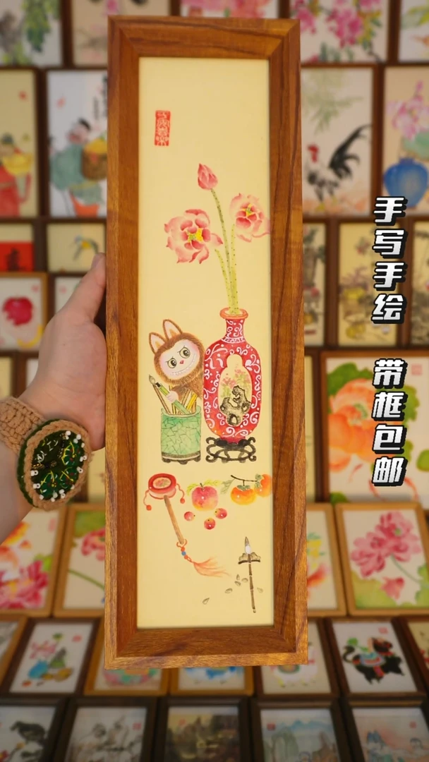 43*13实木框拉布布清供图
