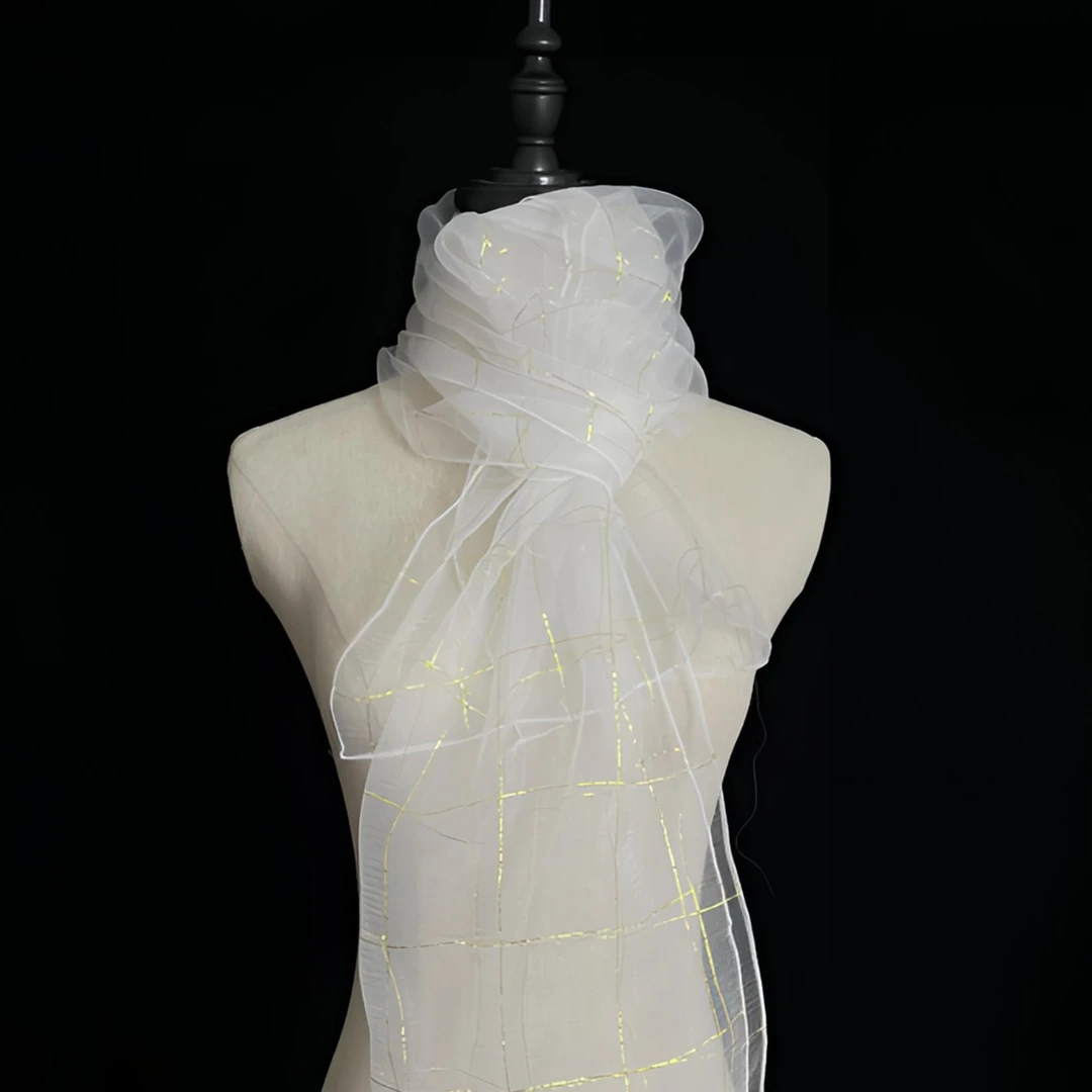 春夏季新款纯色百搭薄款长款跳舞披肩长巾网红头巾白色围巾时尚