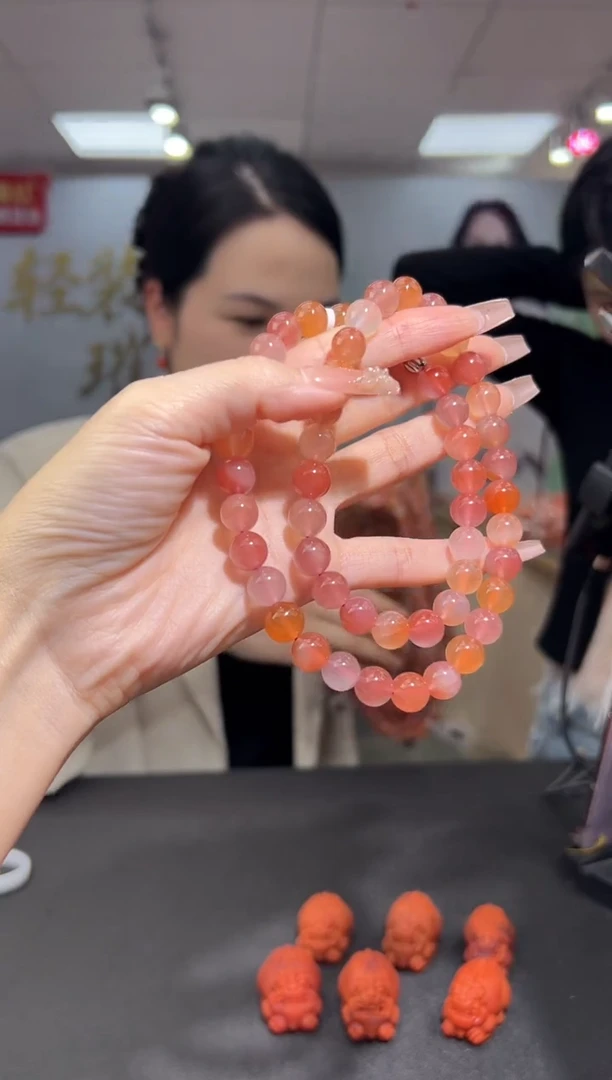 未镶嵌珠串南红玛瑙9.27-9mm250910288（多样式发其一）
