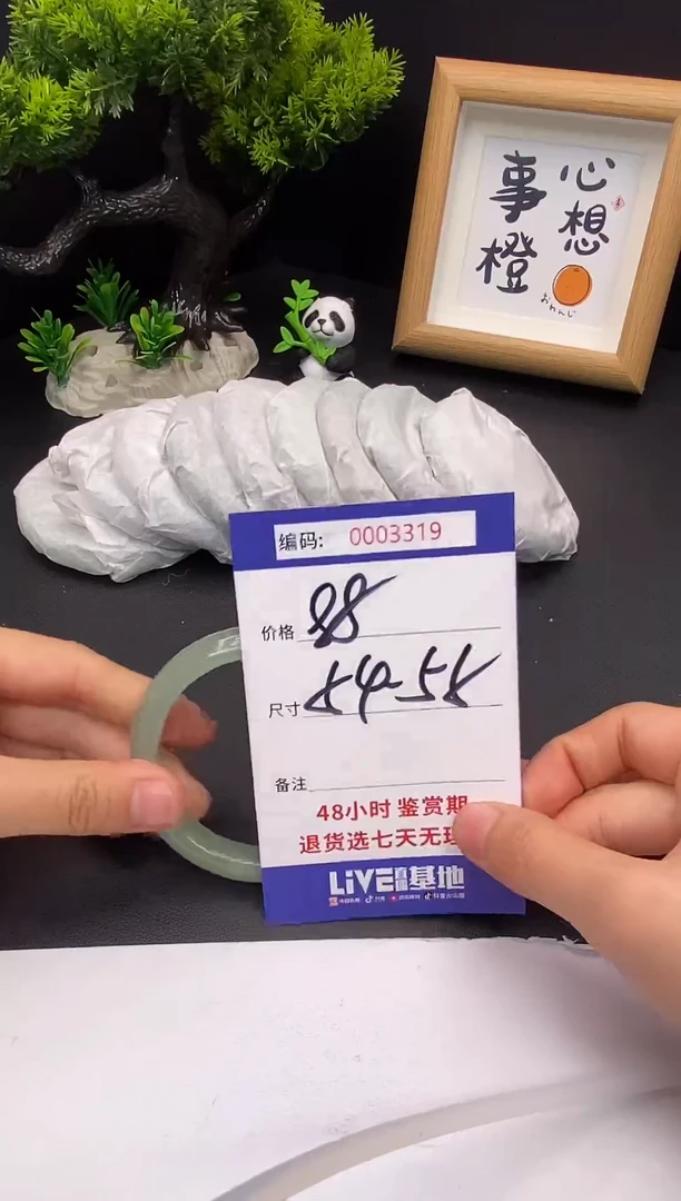 未镶嵌手镯翡翠0003319