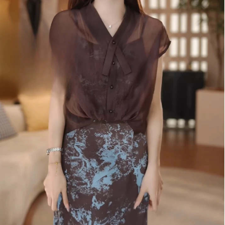 半夏清风新品法式松弛高级感连衣裙两件套