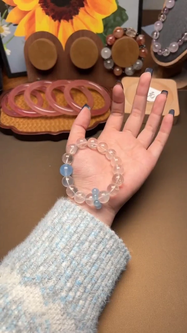 未镶嵌手串水晶大***运1