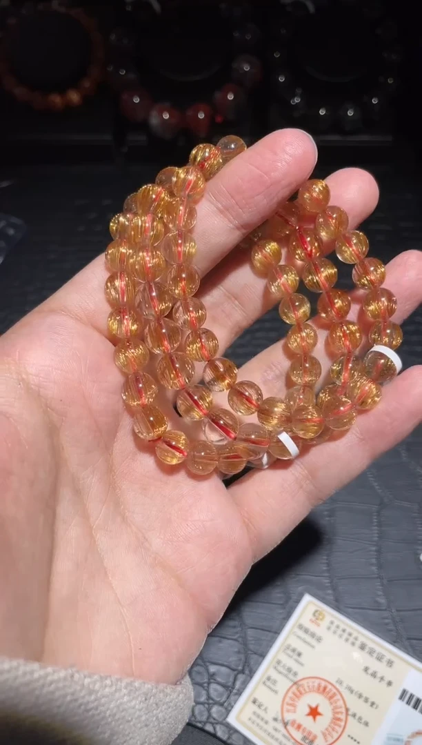 【闪购商品】水晶手链未镶嵌发晶单圈A8（多样性发其一）