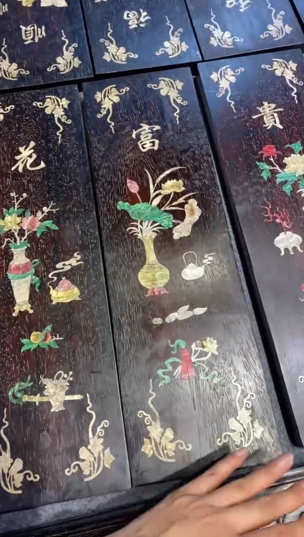 香榧木紫檀拆件雕刻板以直播间实物为准微瑕老物件