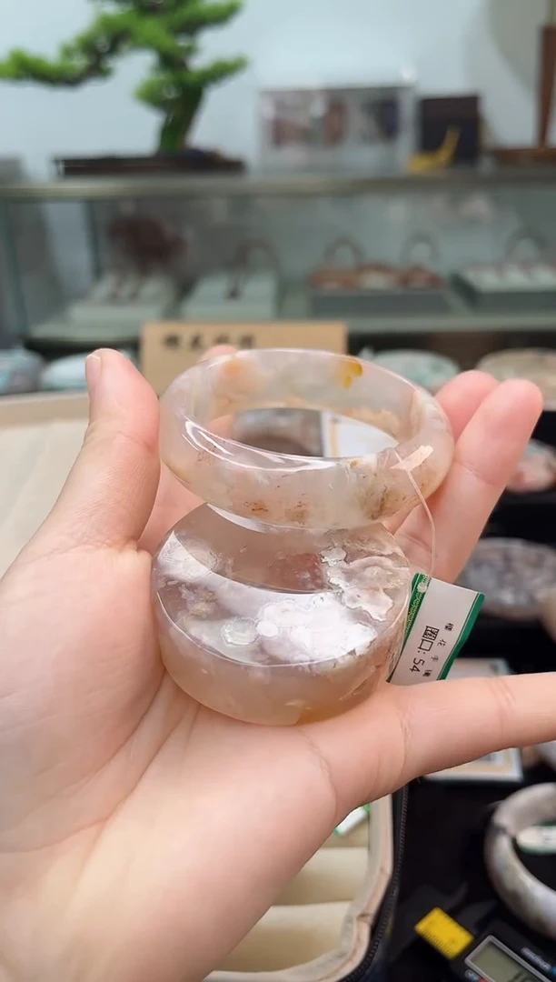 未镶嵌手镯石英质玉54圈口（赠品镯心）6459322