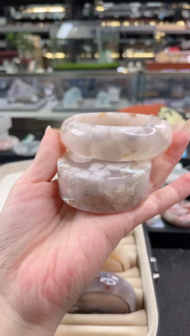未镶嵌手镯石英质玉61圈口 （赠品镯心）3976622