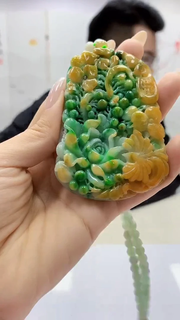未镶嵌定制翡翠5123ty-毛货挂件90