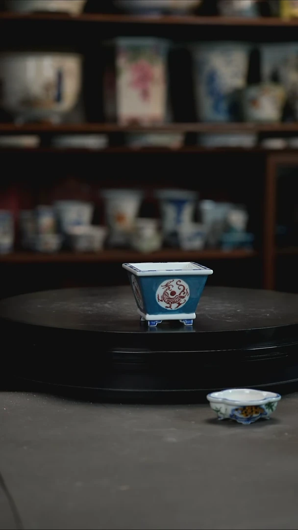 福利手绘盆小*福福利手绘盆 小*利