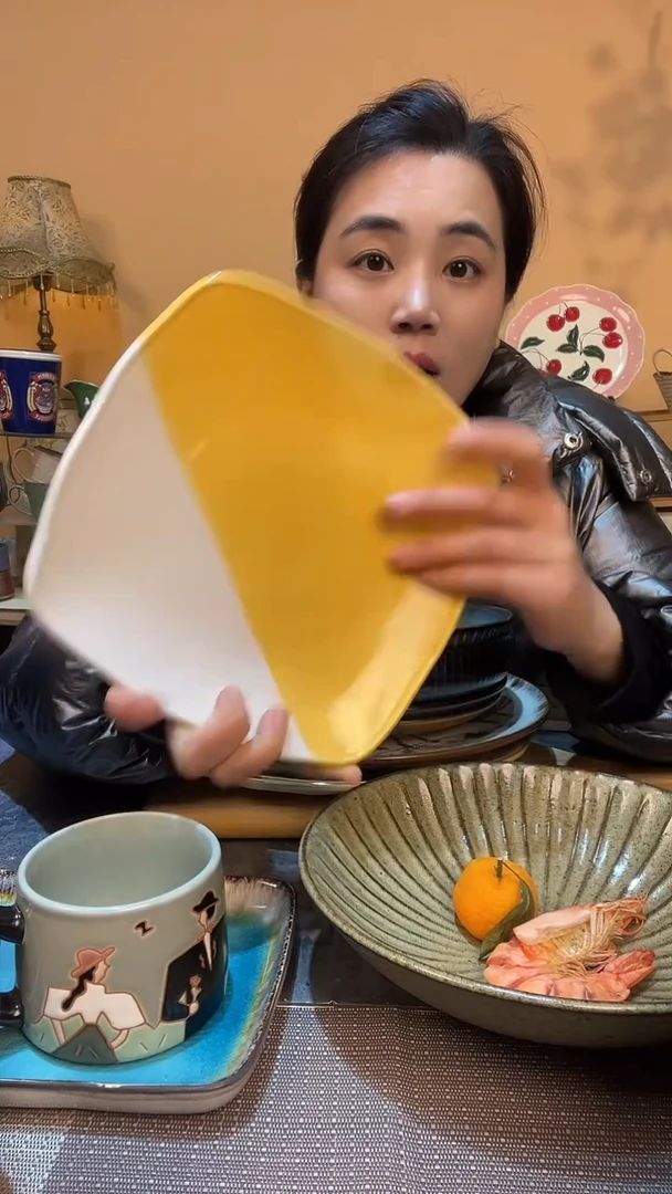 瓷片8英寸盘 微瑕介意勿拍